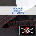 thumbnail image 4 of 3 × 5ft Pirate Flag With Red Handkerchief - Bright Colors And Fading - Canvas Head And Double Seams - Pirate Flag Polyester With Brass Washer(Without rod), 4 of 9