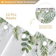 thumbnail image 5 of Sage Green Shower Curtain for Bathroom Plant Botanical Eucalyptus Leaf Watercolor Greenery Leaves Floral Bathroom Curtain Waterproof Fabric Shower Curtain Sets 72×72 Inches, 5 of 6