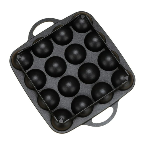 Sinyiin 16 Hole Aluminum Grills Pan Octopuses Ball Pancake Maker Nonstick Cooking Plate Meatball Pan Kitchen Cookware Enduring