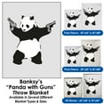thumbnail image 1 of Banksy, Panda with Guns - Throw Blanket / Tapestry Wall Hanging (HD Woven, 54"x70"), 1 of 3