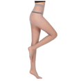 thumbnail image 1 of Bas pour Femmes Mode Bout Ouvert Chaud Collants Ultra-Fins Anti-Peluches, 1 of 1