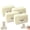 4pcs, variant on Malleable Tofu Seal Milk Brick Cube Squishy Slow Rebound Soft Sensory Stress Squish Ball Crunchy Squeeze Party Favors Gift