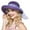 Purple, variant on Women's Bowknot Beach Sun Hat Foldable Fisherman Hat Summer Sunshade Women's Sun Hat Hat for Women with Ponytail Hole Floppy Hat Men Accessorize Hat Small Size Hats Travel Hat for Men Hat