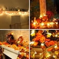 thumbnail image 6 of Fall Decor Enlarged Maple Leaves Fall Lights Thick Fall Leaf Garlands,Total 13Ft 30LED Lights Battery Operated Waterproof Fall Autumn Halloween Thanksgiving Decor Home Indoor Outdoor Decoration, 6 of 6