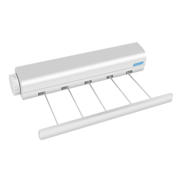 Corde à Linge Rétractable, Fil Linge Retractable en Acier Inoxydable 304, Fil Etendoir Retractable 5,1m Capacité de Charge de 20Kg pour Intérieur/ Extérieur, Blanc Corde à Linge Rétractable, Fil Linge Retractable en Acier Inoxydable 304, Fil Etendoir Retractable 5,1m Capacité de Charge de 20Kg pour Intérieur/ Extérieur, Blanc