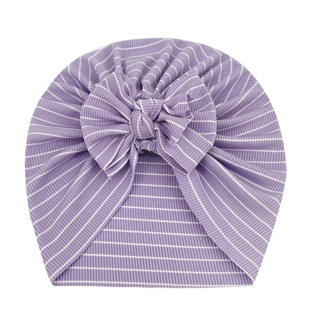 

MPWEGNP Toddler Baby Boys Girls Stretch Striped Bow Breathable Hat Caps Headwear 3 Years Hat Mitten Set Baby Boy Hat Mittens Baby