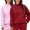 Red, variant on Aoiroe 2 Pack Womens Oversized Hoodies Sweatshirts,Long Sleeve Hoodies Tops, Fashion Pullover, Womens Oversized Sweatshirts, Long Sleeve Tops, Fall Winter Clothes, Turtleneck Sweater T-Shirt, Beige L