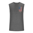 thumbnail image 3 of Uooqdmx Tank Tops Men Mens Undershirts Workout Tank Tops Beach Tank Tops for Tank Tops Summer American Flag Tank Top Custom Tank Top Men Casual Shirts for Men Gray 2XL, 3 of 5