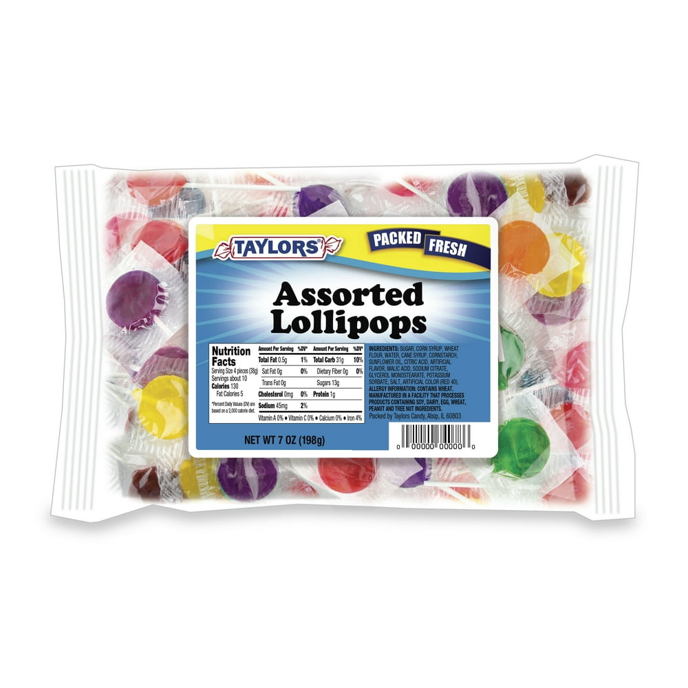 TAYLORS CANDY LOLLIPOPS