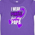 thumbnail image 4 of Inktastic I Wear Purple for My Papa Pancreatic Cancer Awareness Boys or Girls Toddler T-Shirt, 4 of 5