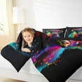 thumbnail image 5 of Homewish Colorful Highland Cow Bedding Comforter Set,Rustic Flower Floral Twin Comforter Sets,Black Pink Blue Bedding Set For Girls,Breathable Home Decor Reversible,2-Piece, 5 of 9