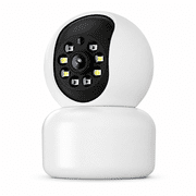 Okicoler 2K WiFi Indoor Camera, Pan/Tilt, Two-Way Audio, Night Vision, White