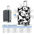 thumbnail image 6 of Xecao Seamless Pattern Cute Panda print Elastic Luggage Cover, with double-sided print , is perfect for travel, business, and daily use, 6 of 9