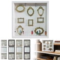 thumbnail image 2 of Mini Golden Frame Silhouette Box Improved Shadow Box Frame Kit With Museum And Golden Miniature, 2 of 3