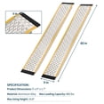 thumbnail image 3 of QinaQin Aluminum Shed Ramps 2 Pack, 5 Ft Lightweight Loading Ramps with 880 Lb Capacity for Mowers, ATVs and Trailers, 3 of 6