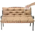 thumbnail image 4 of Topchances 39" x 39" Khaki Outdoor Porch Swing Cushion, Waterproof, 4 of 12