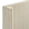 thumbnail image 6 of Roundhill Furniture Mavela Wide Wale Corduroy Panel Queen Bed with 2 Nightstands and Bench, Cream, 6 of 6