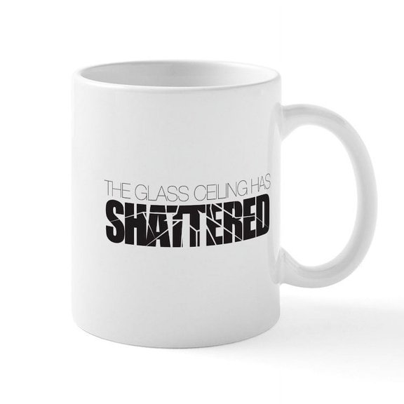 CafePress - Glass Ceiling Shattered Mug - 11 oz Ceramic Mug - Novelty Coffee Tea Cup