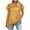 Yellow, variant on Scyoekwg Womens Tops Summer Trendy Short Sleeve T Shirts Dressy Casual Square Neck Tops Classic Solid Color Loose Fit Blouses Tshirt Black L US(8)
