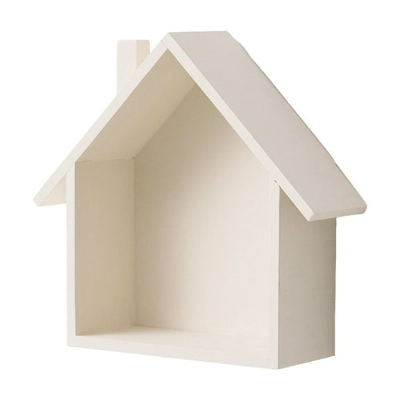 Shaped Wooden Display Shelves | Cute Small Nursery Decorative Shelf Farmhouse Home Sign With Unique Design 1pc Hangs