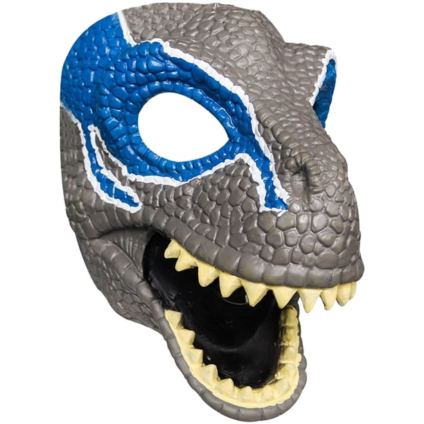 Muyoka M谩scara de dinosaurio Cabeza de dinosaurio con mand铆bula abierta Textura realista y color Correa segura M谩scara de disfraces Disfraces de dinosaurio de Halloween Carnaval Regalos de Navidad pa