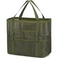thumbnail image 1 of Mesh Beach Bag, Extra Large Beach Tote with Zipper Pocket Pool Bag for Cruise/Swim/Vacation Essentials, 1 of 8