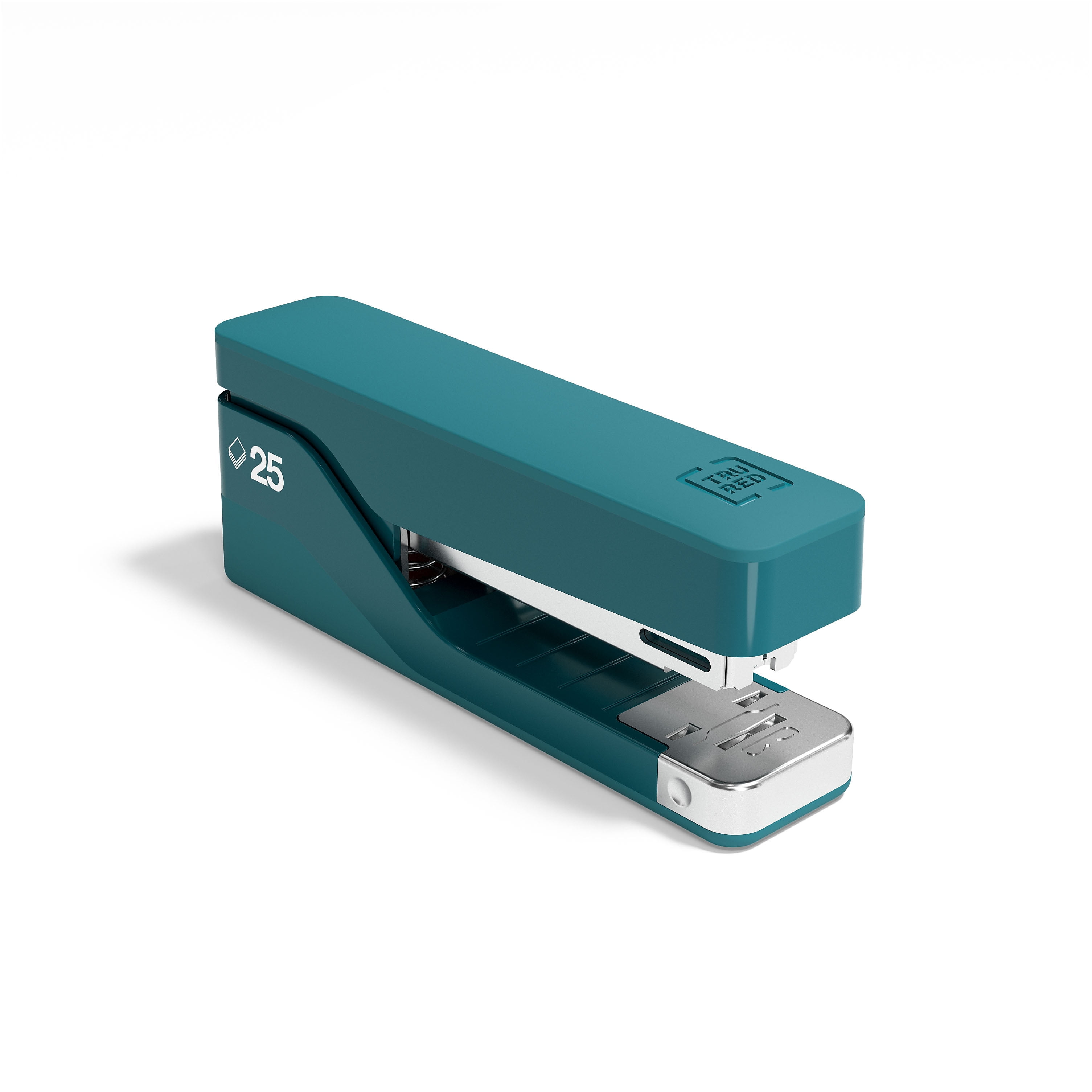 TRU RED Desktop Stapler, 25Sheet Capacity, Teal TR58100