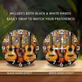 thumbnail image 2 of Guitar Music Wall Clock Colorful Acoustic Instrument 10-Inch Silent Wooden Wall Clock, Battery Operated (AA Batteries Not Included), Artistic Home Decor, 2 of 7