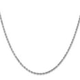 thumbnail image 2 of Auriga Fine Jewelry 14K White Gold 2mm Diamond-Cut Rope Chain Bracelet 7 inch for Women, 2 of 6