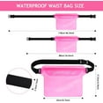 thumbnail image 2 of 2-Pack Waterproof Pouch with Adjustable Waist Strap, Waterproof Dry Bag, Keeps Cell Phones and Valuables Safe and Dry, Perfect for Kayaking, Beach, Camping and Swimming, 2 of 6