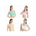 thumbnail image 4 of Women Cozy Seamless Wire Free Bras Stretch Mesh Fitness Bra for Yoga Gym Workout Running, 4 of 7