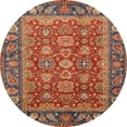 thumbnail image 1 of Ahgly Company Tapis d'Intérieur Rond Abstrait Rouge Oriental, 6 Pieds Rond, 1 of 6