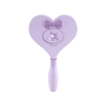 Impressions Vanity Kuromi Lovely Ribbon Heart Handheld Makeup Mirror with Standing Base, LED Lighted