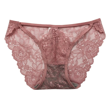 

Womens Spring Summer Panties Lace Soft Trendy Breathable Hollow Out Brief Underpanties For Women