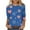 Style 12, variant on GERsome Women's 4th of July T-Shirts Loose Fit 3/4 Sleeve Crewneck American Flag Patriotic Tops USA Flag Stars Stripes Graphic Tee S-5XL