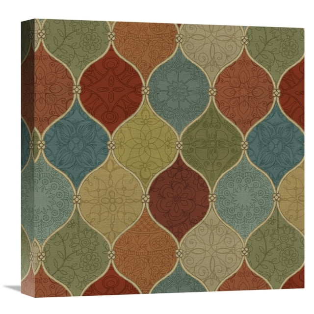 Global Gallery's Daphne Brissonnet 'Spice Mosaic Pattern' Stretched Canvas Wall Art