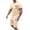 Khaki, variant on Mens T Shirts & Shorts Set 2 Pieces Tracksuit Summer Outfits Suit Activewear Sweatsuits Casual Short Red M