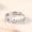 Woman, variant on Sun And Moon Ring Adjustable Silver Wave Design Vintage Jewelry Individually Packed For Women And Men Gift Set