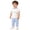 Blue-08, variant on Ugoldhm Baby Boys' Cotton 2-Piece Set – Short Sleeve T-Shirt and Pants for 3 Months to 3 Years
