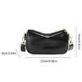 thumbnail image 4 of Bolso Bandolera para Mujer Bolso Hombro Versátil Cuero PU Bolso (negro), 4 of 6