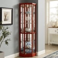 thumbnail image 2 of 6-Tier Display Cabinet with Glass Doors | Display Antiques and Dishes in Style | Ensure Safety with Anti-Tipping Anchor, 2 of 6