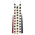 thumbnail image 4 of Iyufng Midi Dresses for Women Independence Day Fashion Print Round Neck Dress, 4 of 7