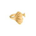 thumbnail image 1 of Anillos de cuentas de doble bola lisas de acero inoxidable para mujer, anillos de pareja de boda geométricos de Color dorado abierto, regalo de joyería estética Tan Jianjun  unisex, 1 of 2