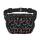 thumbnail image 1 of Fotbe Rainbow Butterflies Cangurera Cuadrada con Estampado de Doble Capa, Bolsa de Cintura Ajustable Mini para Hombres y Mujeres, 1 of 9