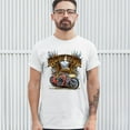 thumbnail image 3 of Tee Hunt Ridin' High T-shirt Biker Forever Chopper Rider American Eagle Men's Tee, White, XX-Large, 3 of 5