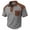 Gray, variant on Zekutng Mens T-Shirts Two-Tone Short-Sleeve Shirt with Collar and Pockets,Sizes S-3XL