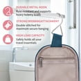 thumbnail image 4 of Travel Toiletry Bag for Women, Makeup Bag Organizer with Hanging Hook Portable Cosmetic Toiletries Case, Make up Accessories for Men, Teal, 4 of 10