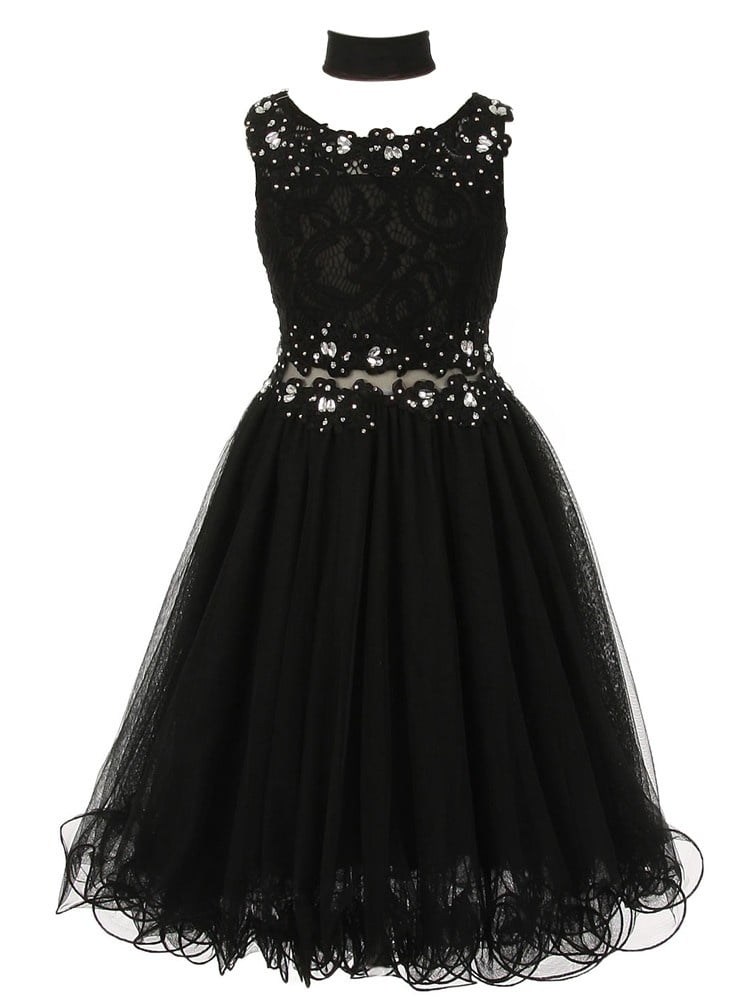 walmart girls black dress