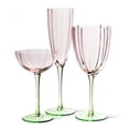 thumbnail image 2 of MDR Trading Inc.  Flower Look Stemmed Wine Glass, 2 of 2