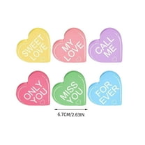 ChicYu Heart-Shaped Wooden Valentine's Day Decor Romantic Love Heart Tabletop Ornament Wedding Party Centerpiece for Home Living Room Dining Table Decor